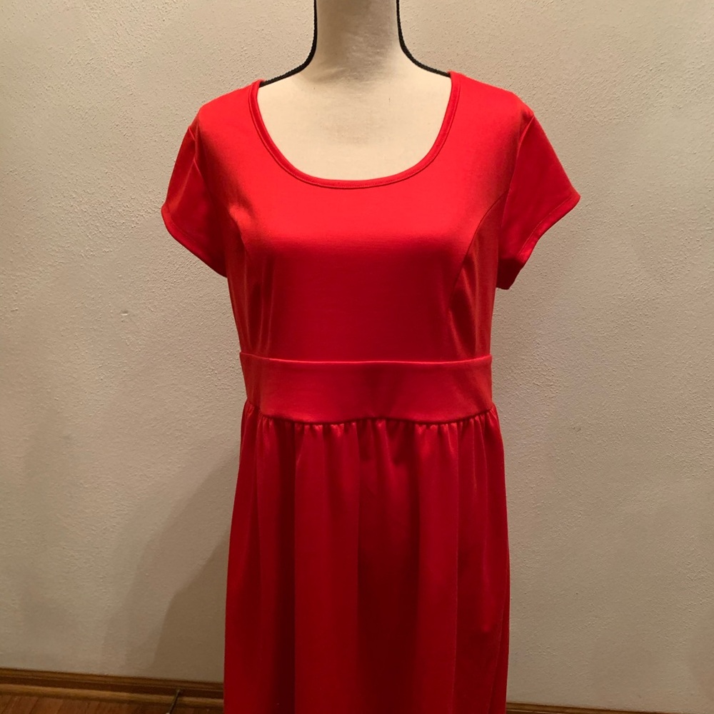 Lady in red ...with red lace back dress